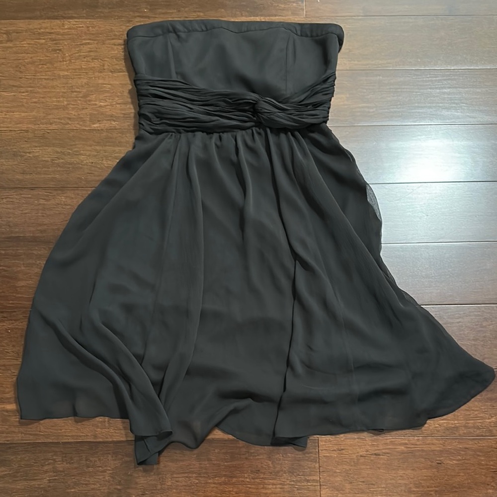 Elegant Black Strapless Dress